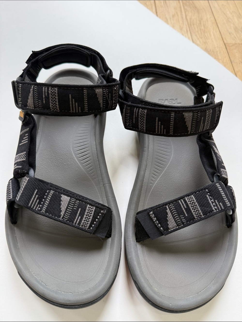 Teva Men's Black and Gray Sport Sandals
